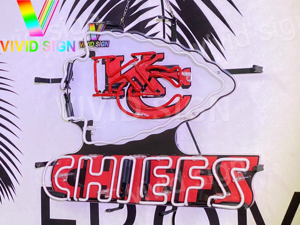 Kansas City Chiefs Neon Light Sign Lamp With HD Vivid Printing