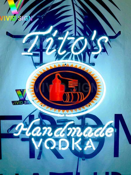 Tito's Handmade Vodka Austin Neon Sign Light Lamp With HD Vivid Printing