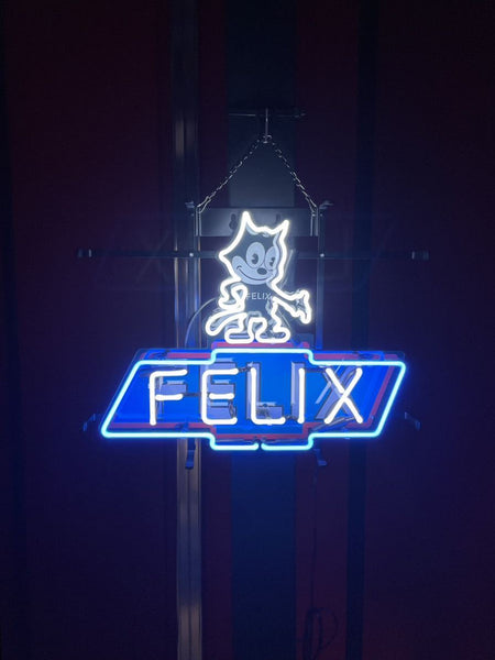 Felix Chevrolet Car Vehicle Garage Neon Light Sign Lamp With HD Vivid Printing Technology