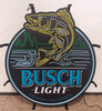 Busch Light Beer Bass Fish LED Neon Sign Light Lamp With Dimmer Version I