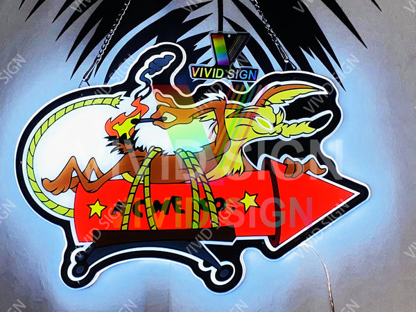 ACME Wile E. Coyote 3D LED Neon Sign Light Lamp