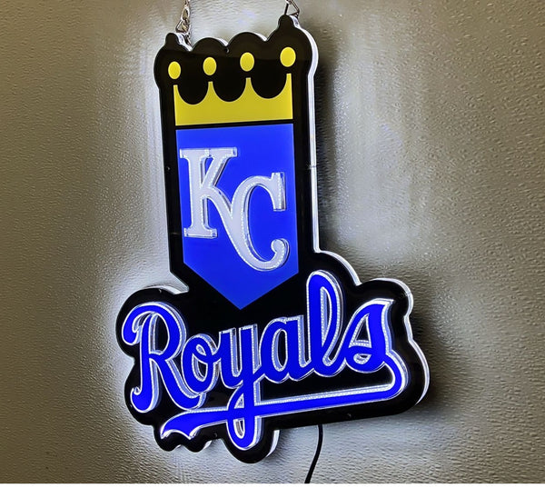 Kansas City Royals 3D LED Neon Sign Light Lamp neonsign.us