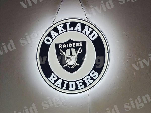 Oakland Raiders 3d Led Neon Sign Light Lamp