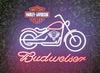 Harley Davidson Budweiser Beer Logo LED Sign Light Lamp Not Neon