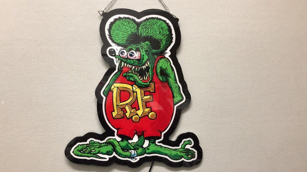 Rat Fink RF Hot Rod 3D LED Neon Sign Light Lamp