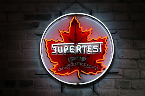 Supertest Petroleum Gasoline Gas Oil Neon Light Sign Lamp With HD Vivid Printing