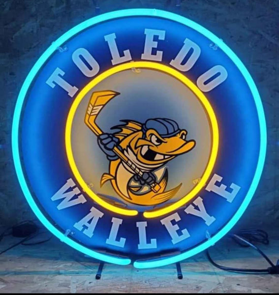 Toledo Walleye Neon Light Sign Lamp With HD Vivid Printing Technology