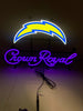 Los Angeles Chargers Crown Royal LED Neon Sign Light Lamp
