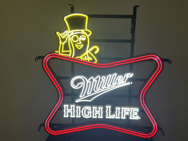 Miller High Life and Mr. Peanut Beer LED Neon Sign Light Lamp