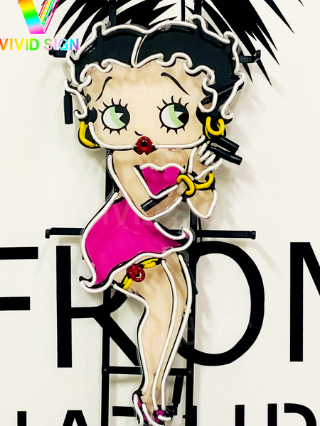 Betty Boop HD Vivid Neon Sign Lamp Light