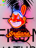 Cleveland Indians Chief Wahoo HD Vivid Neon Sign Lamp Light