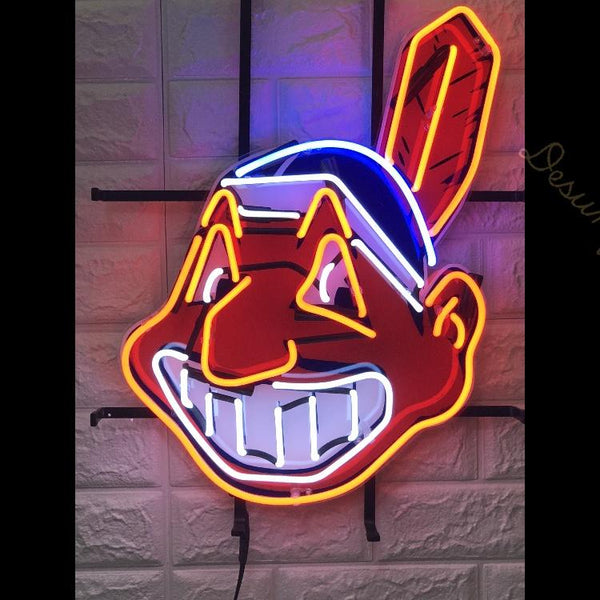 Cleveland Indians Chief Wahoo Classic Official MLB Team Logo Wall