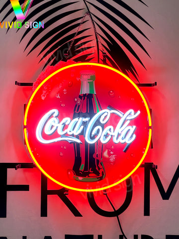 Coca Cola Bottle Coke HD Vivid Neon Sign Lamp Light