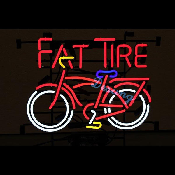 Desung Fat Tire Bike Bicycle (Alcohol - Beer) Neon Sign