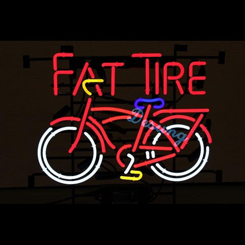 Desung Fat Tire Bike Bicycle (Alcohol - Beer) Neon Sign