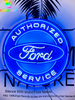 Ford Authorized Service Auto HD Vivid Neon Sign Lamp Light