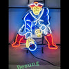 Desung New England Patriots (Sports - Football) vivid neon sign, front view, turned on