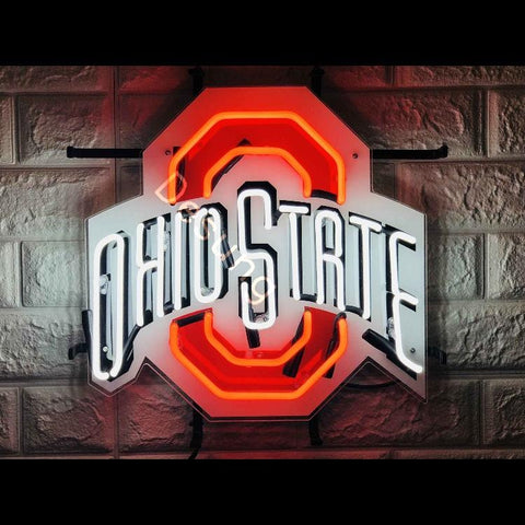 Desung Ohio State Buckeyes (Sports - Football) vivid neon sign, front view, turned on