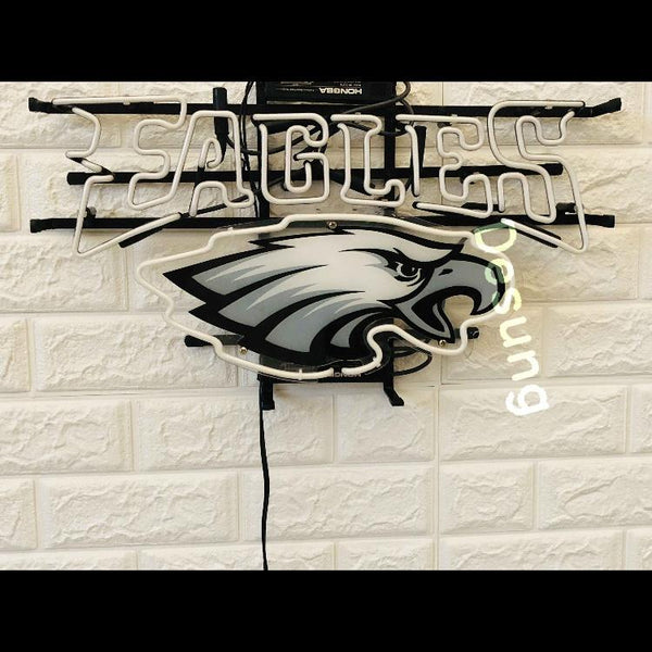 Desung Philadelphia Eagles (Sports - Football) vivid neon sign, front view, turned off