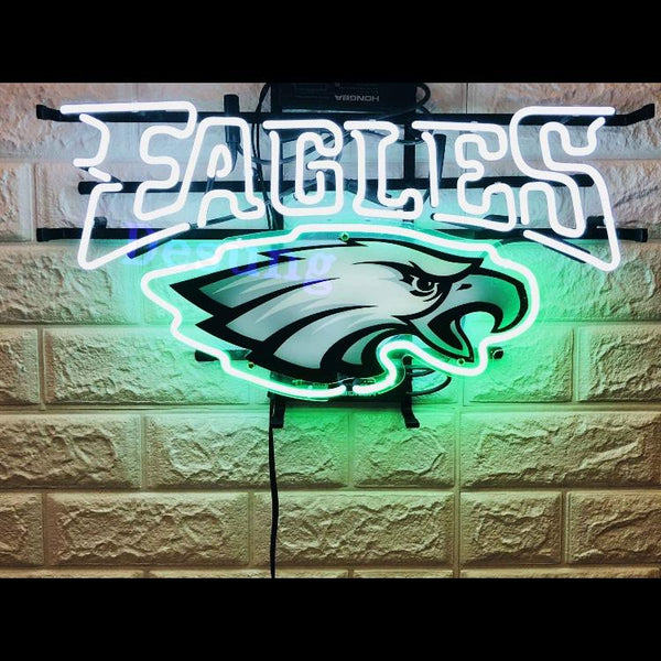 Desung Philadelphia Eagles (Sports - Football) vivid neon sign, front view, turned on