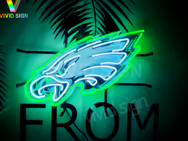 Philadelphia Eagles Logo HD Vivid Neon Sign Lamp Light