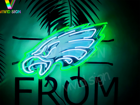 Philadelphia Eagles Logo HD Vivid Neon Sign Lamp Light