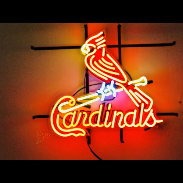 10" Vivid St. Louis Cardinals Neon Sign Light Lamp Beer Bar Wall Decor  Room