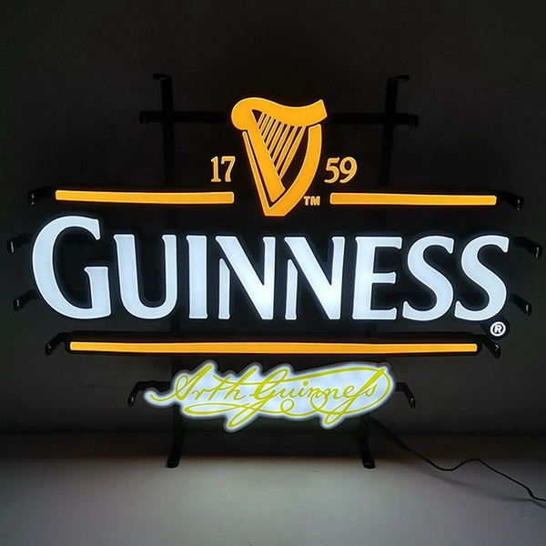 Guinness Harp 1759 Beer LED Neon Sign Light Lamp