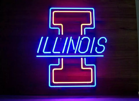 Illinois Fighting Illini Team Neon Sign Light Lamp