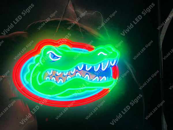 Florida Gators LED Neon Sign Light Lamp With Dimmer