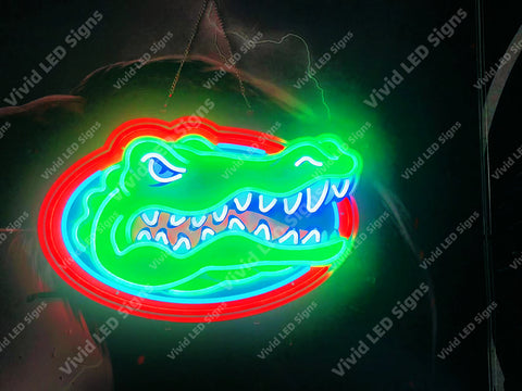 Florida Gators LED Neon Sign Light Lamp With Dimmer