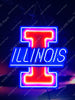 Illinois Fighting Illini LED Neon Sign Light Lamp With Dimmer