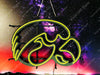 Iowa Hawkeyes LED Neon Sign Light Lamp With Dimmer