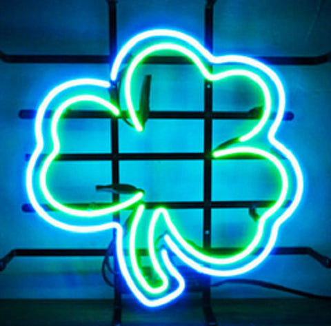 Notre Dame Fighting Irish Clover Neon Light Lamp Sign