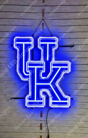 KENTUCKY Wildcats Football Basketball University LED Neon Sign Light Lamp With Dimmer