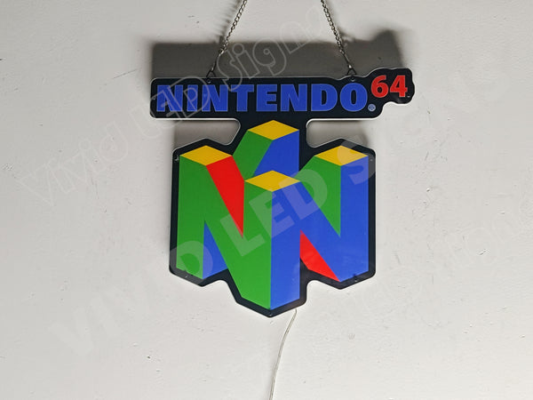 Nintendo 64 2D LED Neon Sign Light Lamp