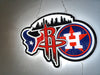 Houston Texans Astros Rockets 2D LED Neon Sign Light Lamp