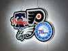 Philadelphia Eagles Flyers 76ers Phillies 2D LED Neon Sign Light Lamp