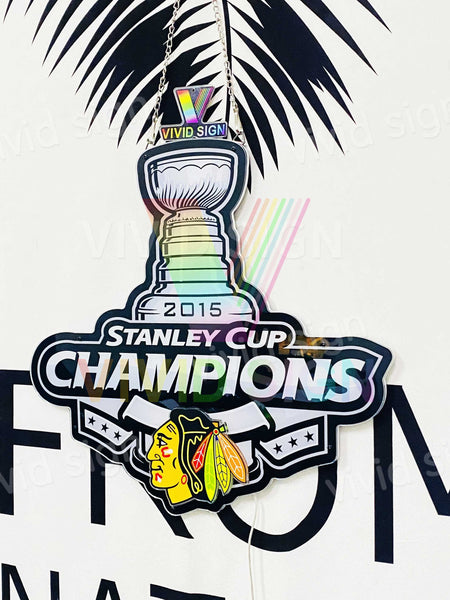 2015 Stanley Cup Champions Chicago Blackhawks 3D LED Neon Sign Light Lamp