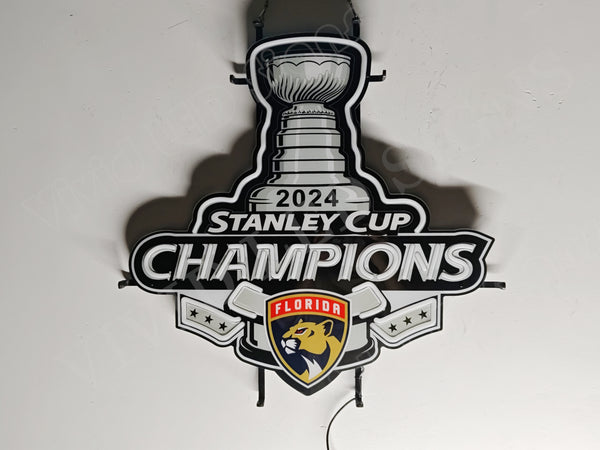 2024 NHL Stanley Cup Playoffs Florida Panthers LED Neon Sign Light Lamp