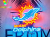 Miami Dolphins Neon Light Sign Lamp With HD Vivid Printing