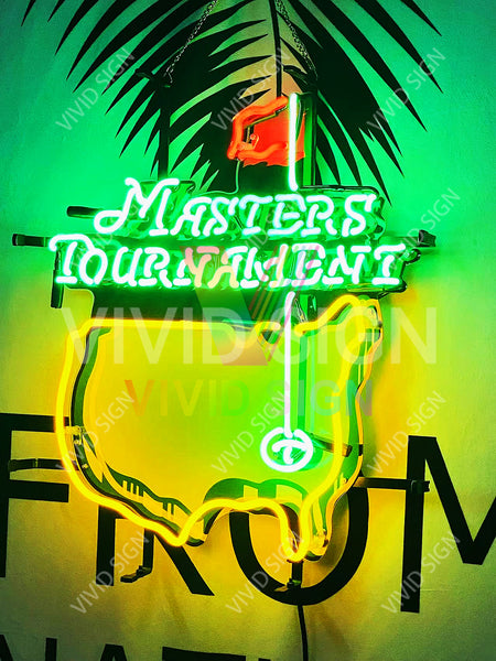 Masters Tournament Golf Neon Light Sign Lamp With HD Vivid Printing