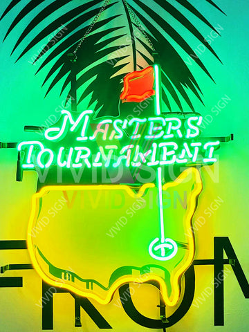Masters Tournament Golf Neon Light Sign Lamp With HD Vivid Printing