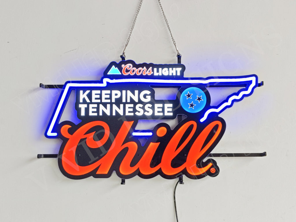 Beer Mountain Keeping Tennessee Chill LED Neon Sign Light Lamp ...
