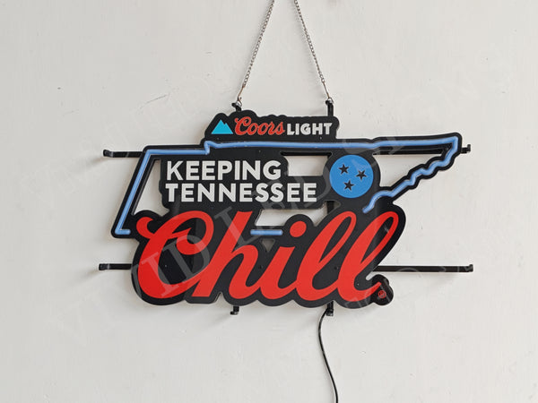 Beer Mountain Keeping Tennessee Chill LED Neon Sign Light Lamp