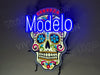 Cerveza Modelo Sugar Skull LED Neon Sign Light Lamp With Dimmer