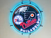 Philadelphia Sports Fan Eagles & 76Ers &Phillies & Flyers Team LED Neon Sign Light Lamp