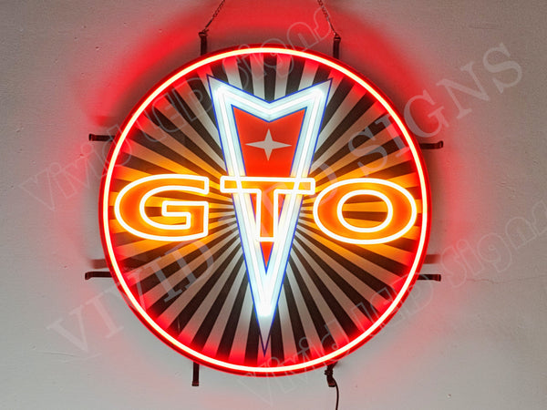Pontiac GTO Car LED Neon Sign Light Lamp With Dimmer