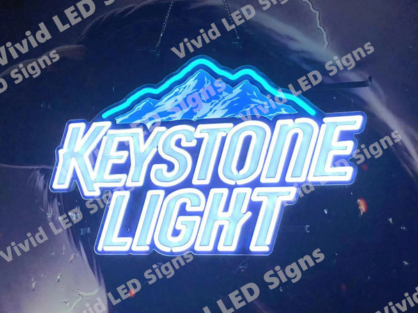 Keystone Light Mountain LED Neon Sign Light Lamp