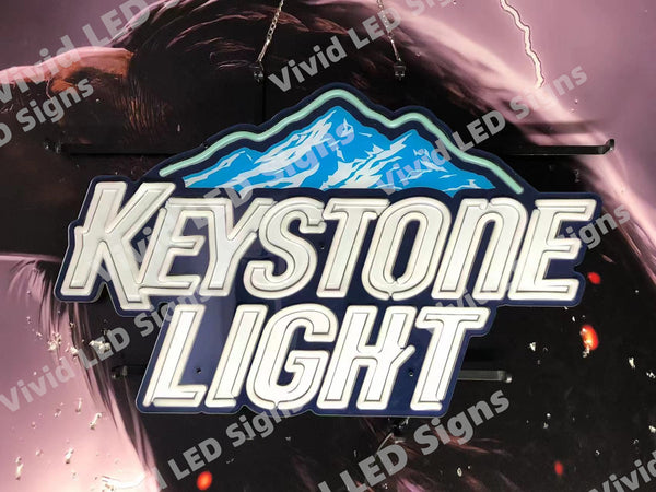 Keystone Light Mountain LED Neon Sign Light Lamp